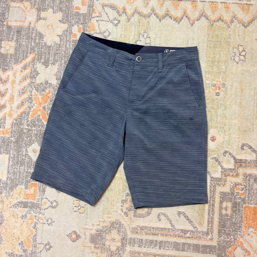 Volcom Surf & Turf Hybrid Shorts Mens 30 Grey Heather 4-Way Stretch Boardshorts